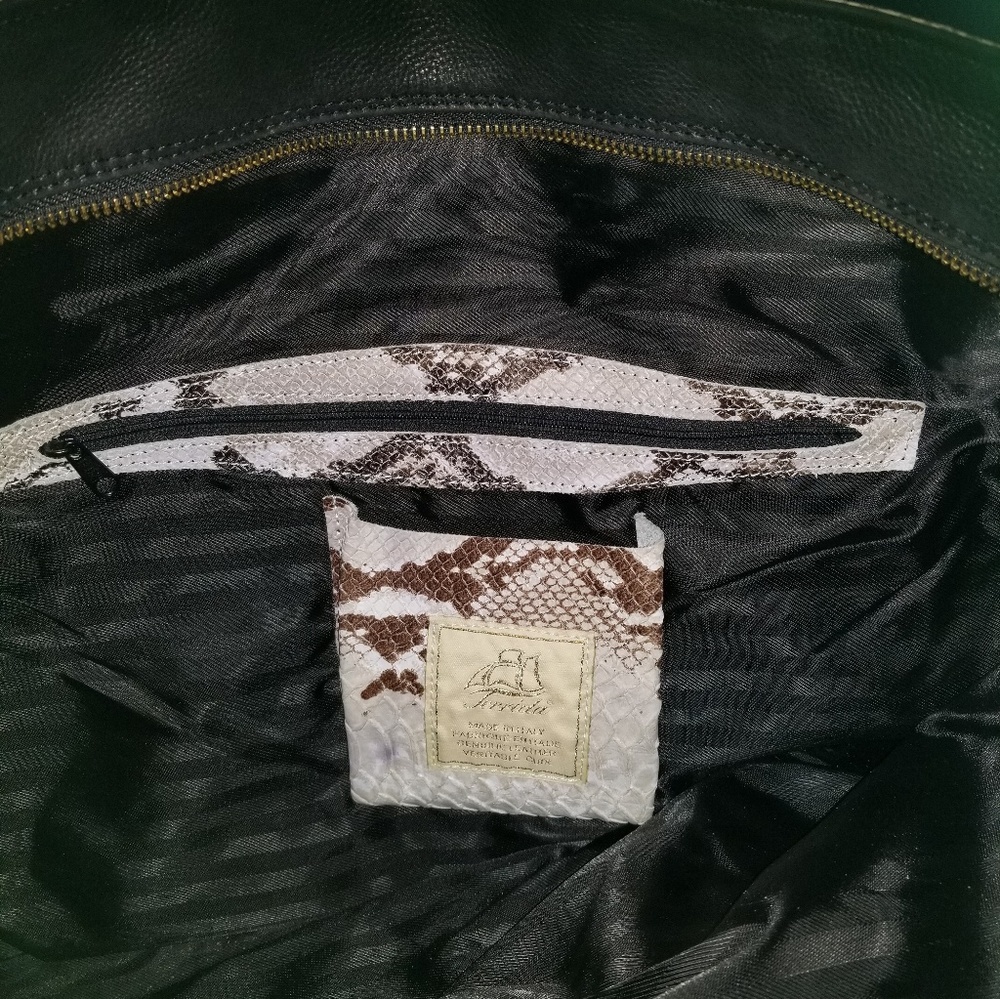 Terrida Luxury Python Embossed Tote - Picture 4 of 7